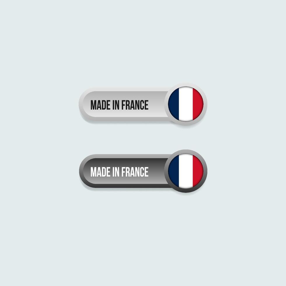 label made in france pour l'emballage du produit vecteur