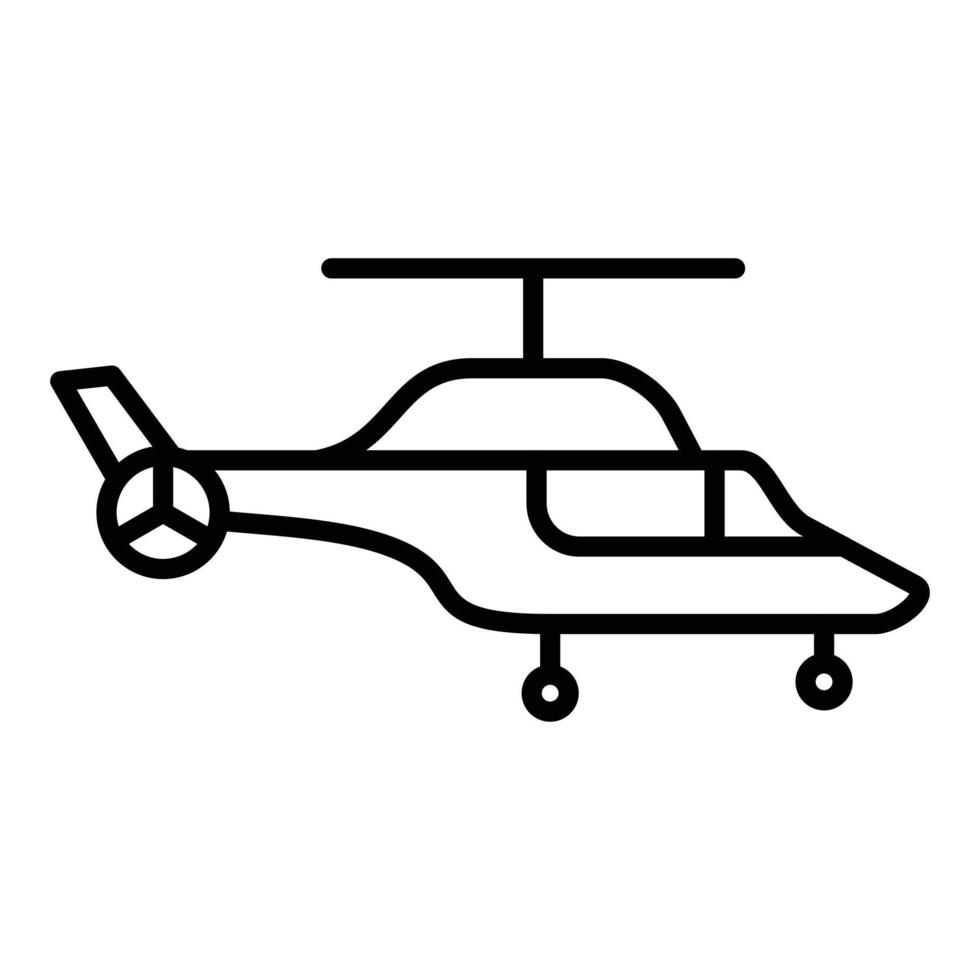 style d'icône d'hélicoptère vecteur
