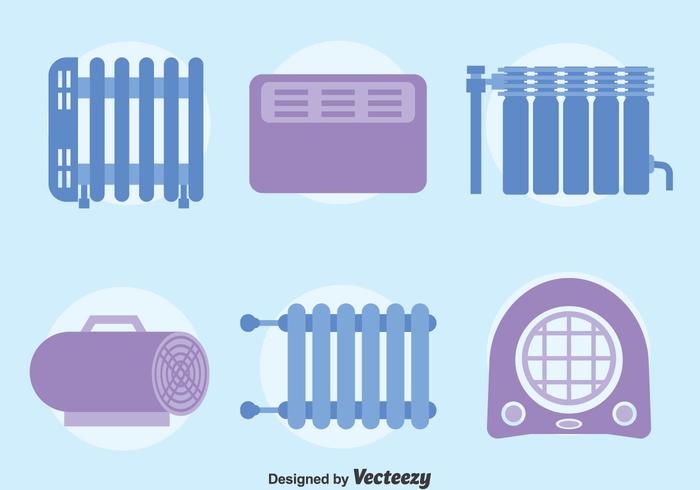 Système de refroidissement et de chauffage à domicile vecteur