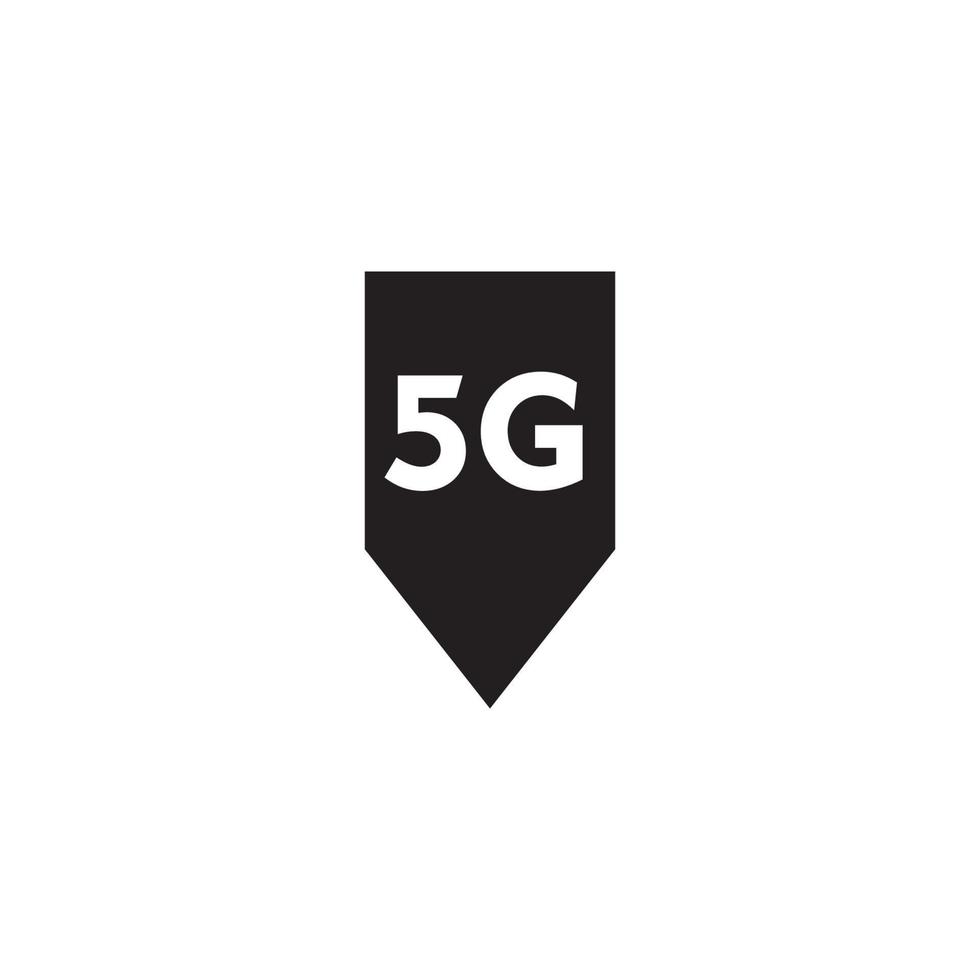 modèle de vecteur de signe de logo 5g
