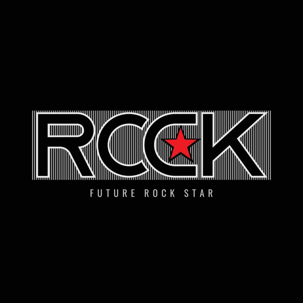 conception de t-shirts et de vêtements rockstar vecteur