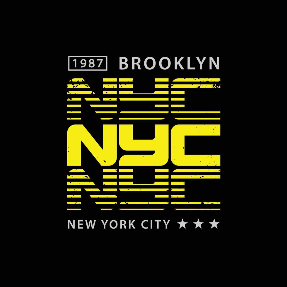 typographie d'illustration de new york. parfait pour la conception de t-shirt vecteur