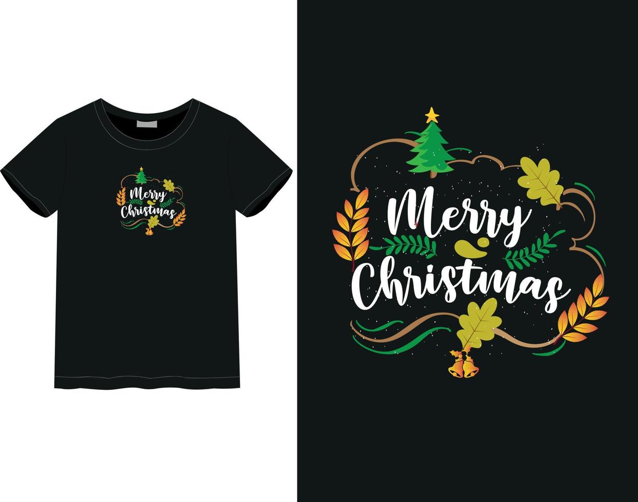 tee shirt joyeux noel vecteur