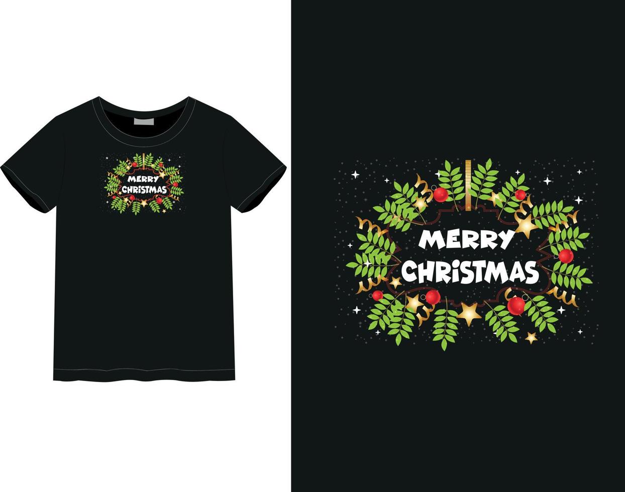 tee shirt joyeux noel vecteur