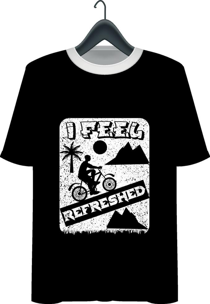 conception de t-shirt de vélo vecteur