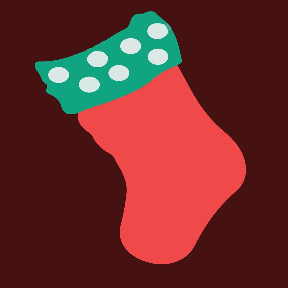 chaussettes de noël faites avec des motifs de couleurs différentes vecteur