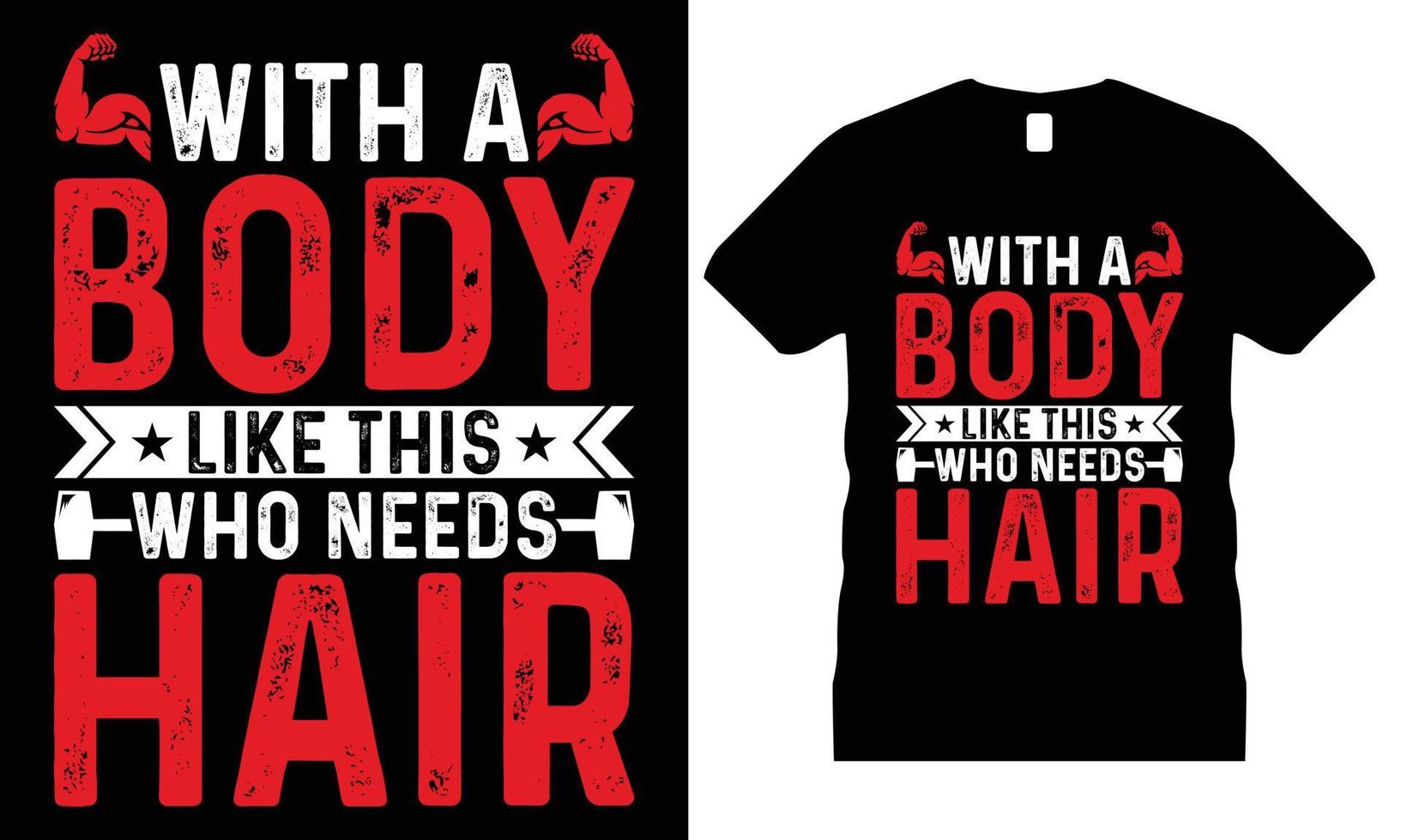 vecteur de conception de t-shirt de typographie de gym ou de fitness. bodybuilder, haltère, motivation, haltère,