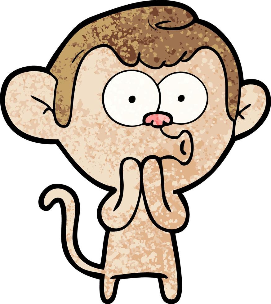 personnage de singe vecteur en style cartoon