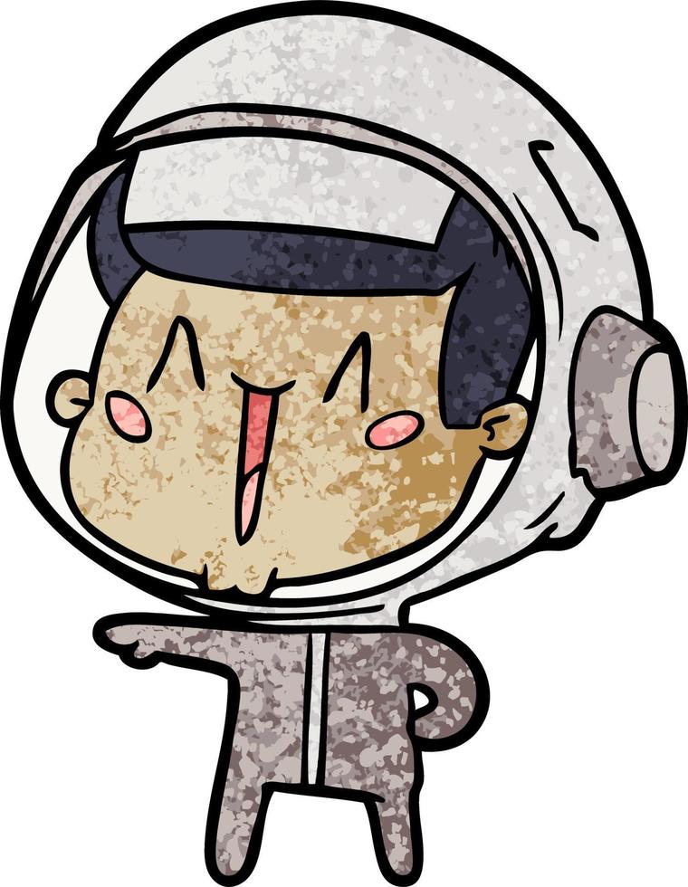 personnage de vecteur astronaute homme en style cartoon