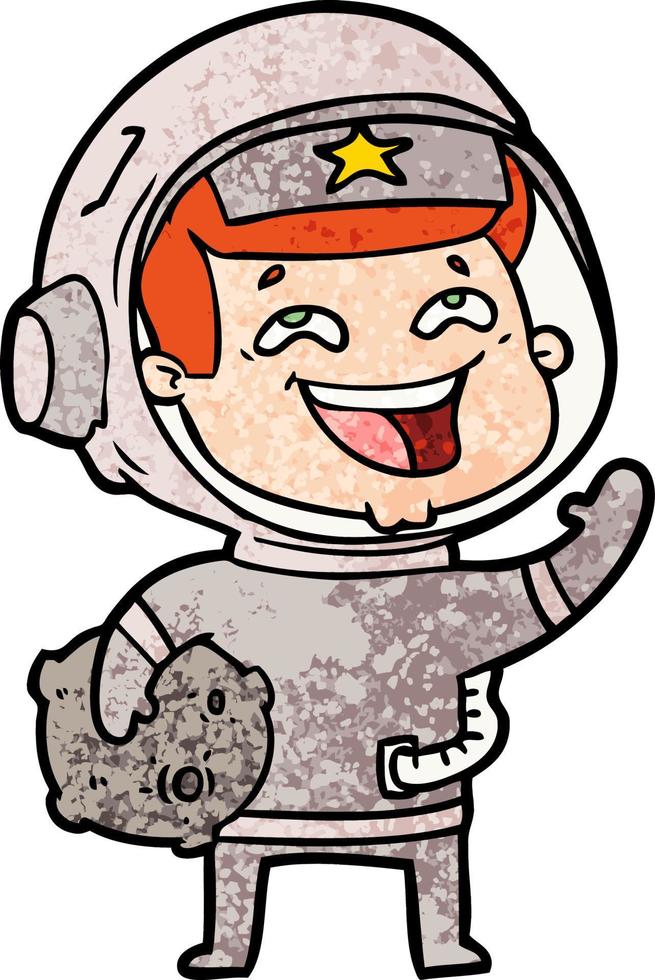 personnage de dessin animé astronaute vecteur