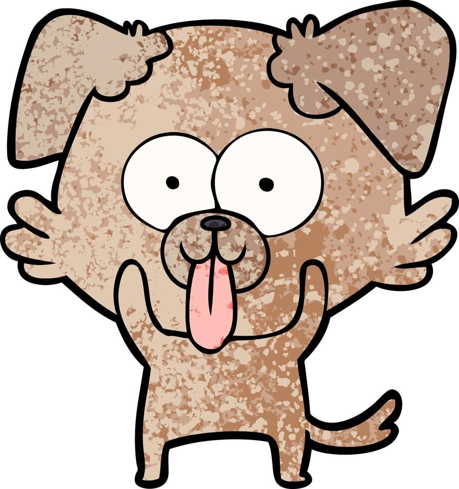 personnage de chien de vecteur dans le style de dessin animé