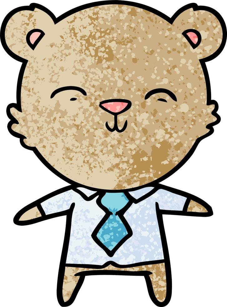 personnage d'ours de vecteur en style cartoon