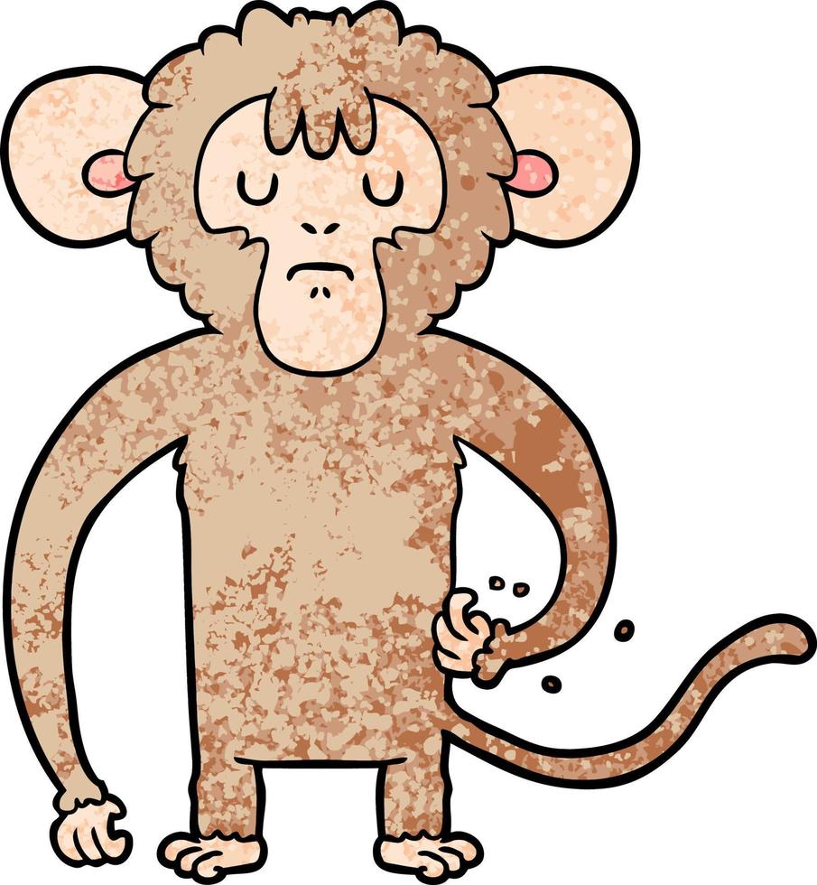 personnage de singe vecteur en style cartoon