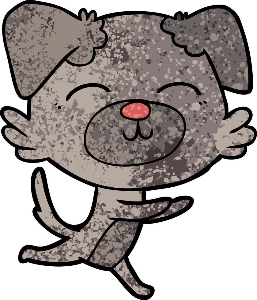 personnage de chien de vecteur dans le style de dessin animé