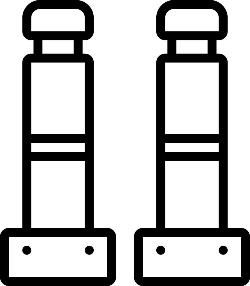 icône de ligne pour les bornes vecteur