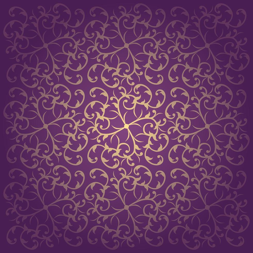 illustration vectorielle de fond baroque violet floral vecteur