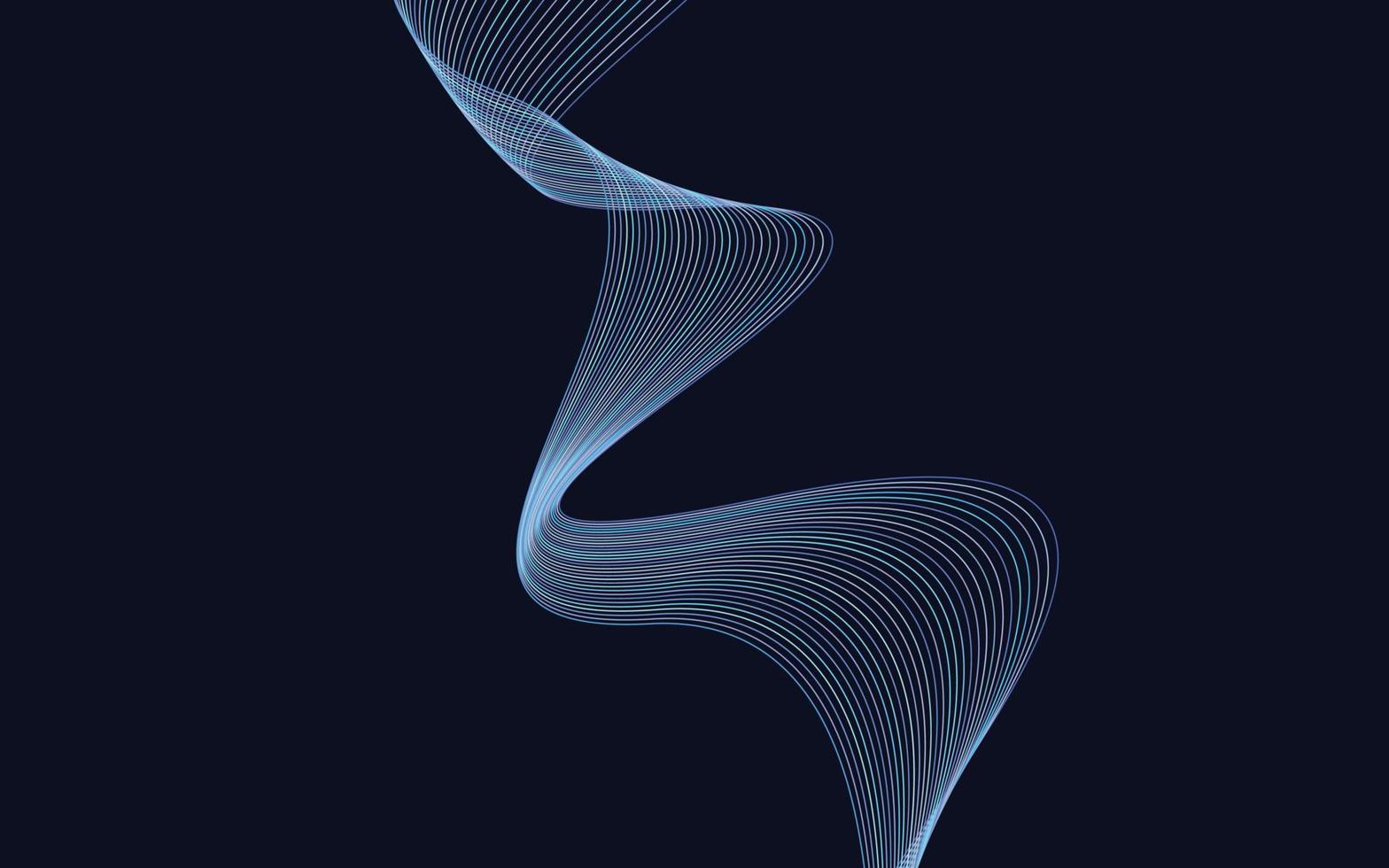 lignes colorées abstraites fond de lignes ondulées vecteur