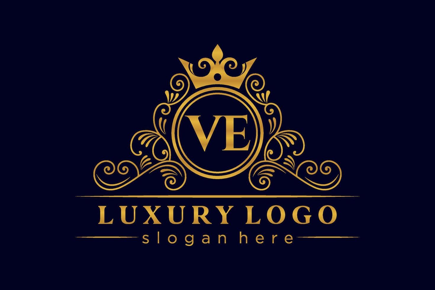 v lettre initiale or calligraphique féminin floral monogramme héraldique dessiné à la main antique style vintage luxe logo design vecteur premium