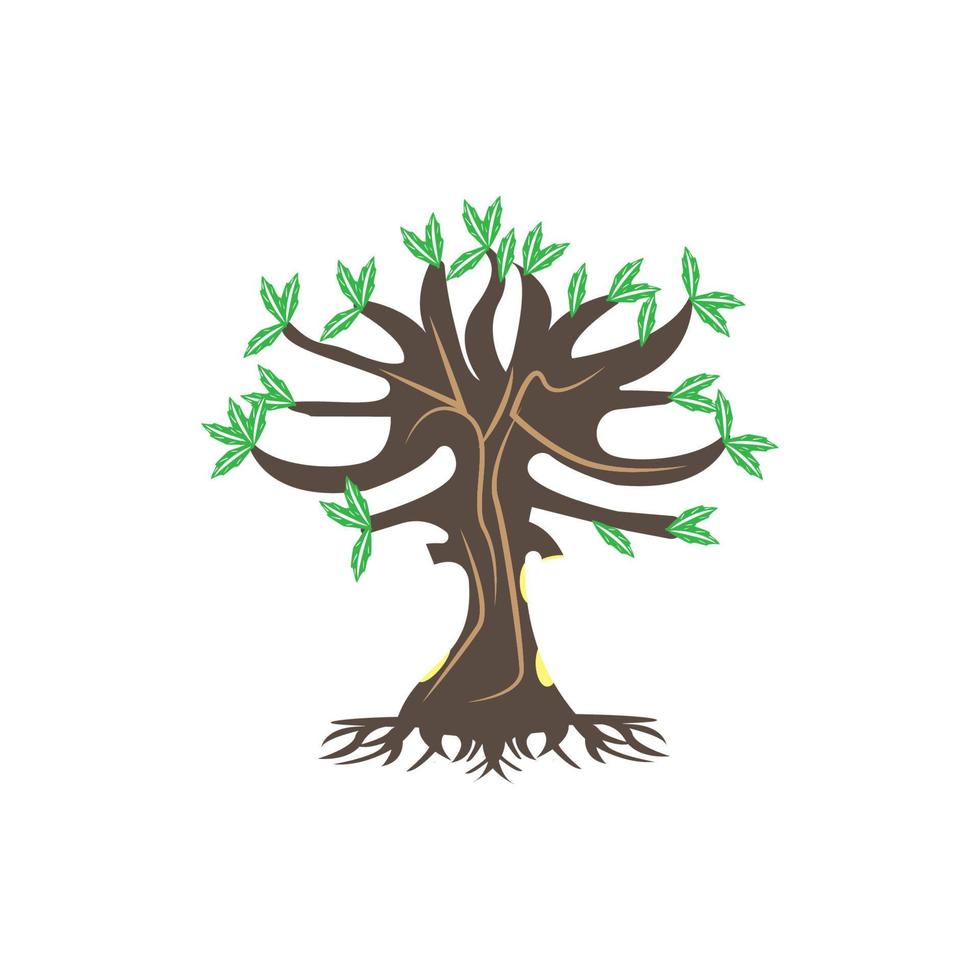 logo d'icône d'arbre, dessin vectoriel