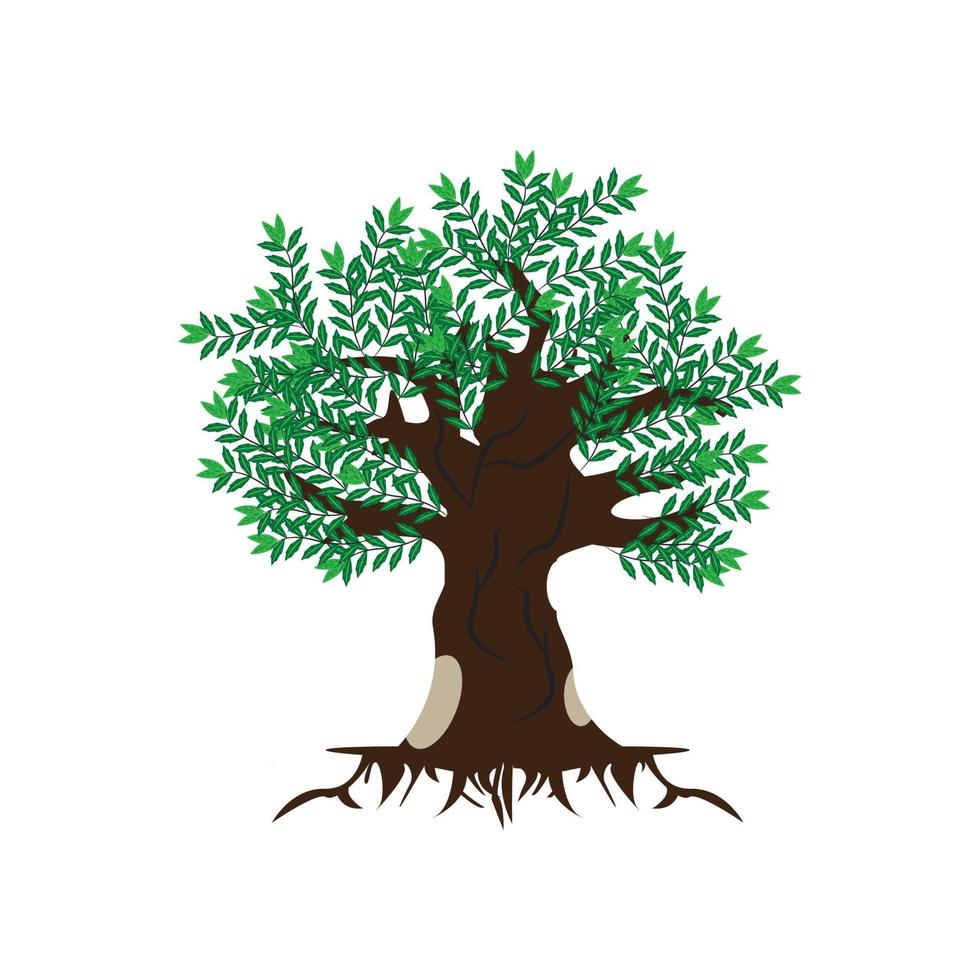 logo d'icône d'arbre, dessin vectoriel