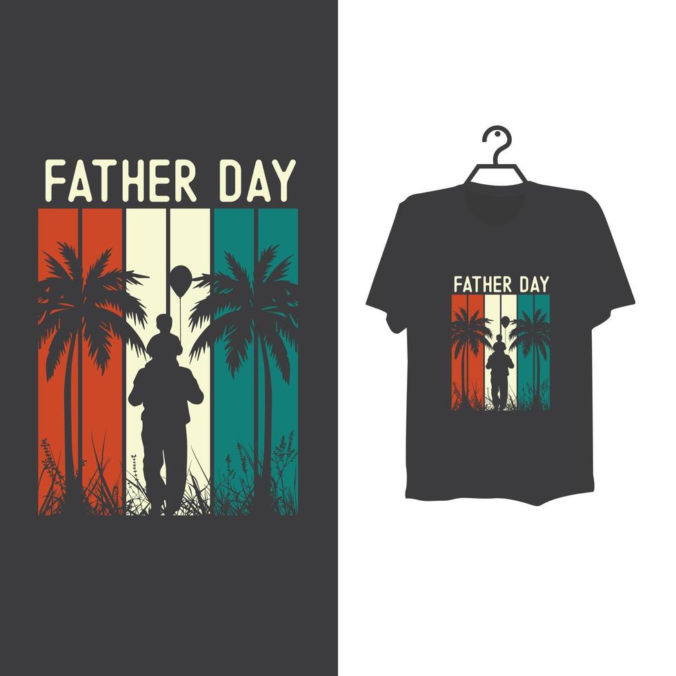 conception de modèle de t-shirt de fête des pères. vecteur