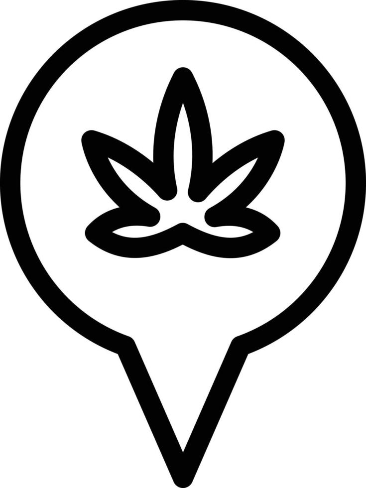 illustration vectorielle de cannabis emplacement sur fond.symboles de qualité premium.icônes vectorielles pour le concept et la conception graphique. vecteur