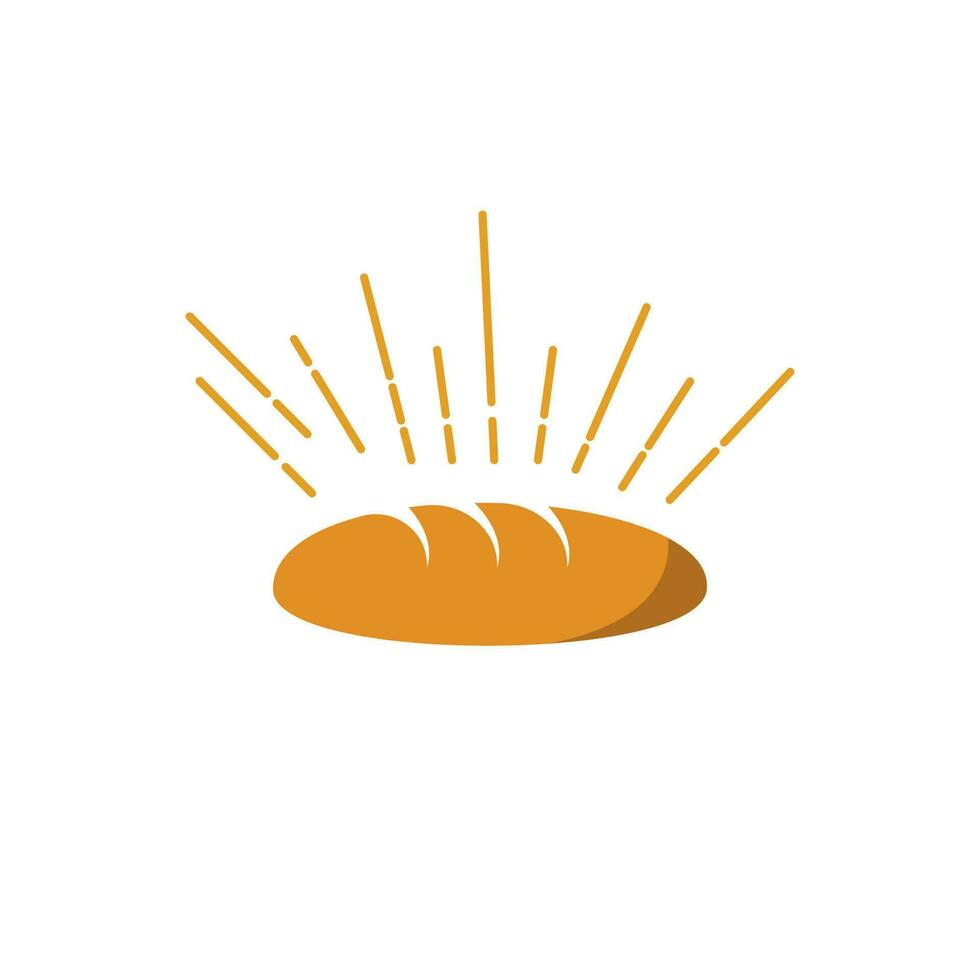 illustration de conception d'icône de vecteur de pain