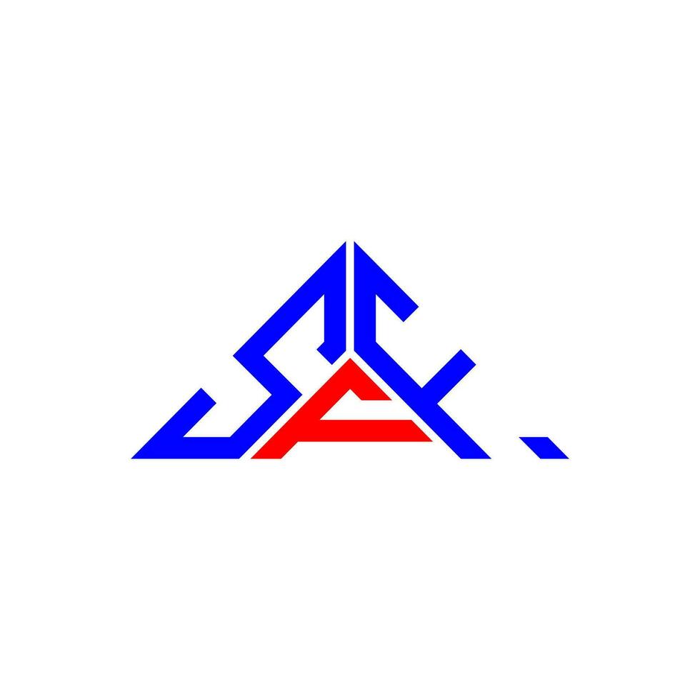 conception créative du logo de lettre sff avec graphique vectoriel, logo sff simple et moderne en forme de triangle. vecteur