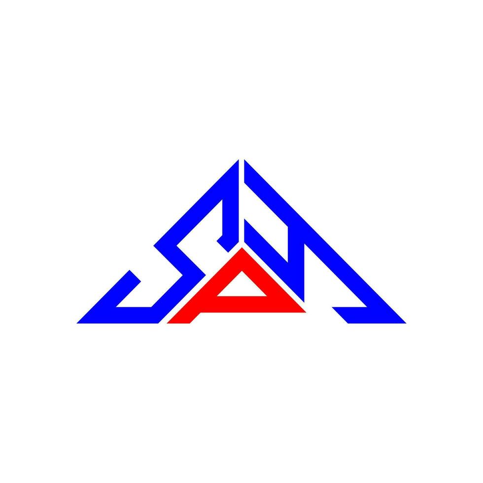 conception créative de logo de lettre d'espionnage avec graphique vectoriel, logo d'espionnage simple et moderne en forme de triangle. vecteur