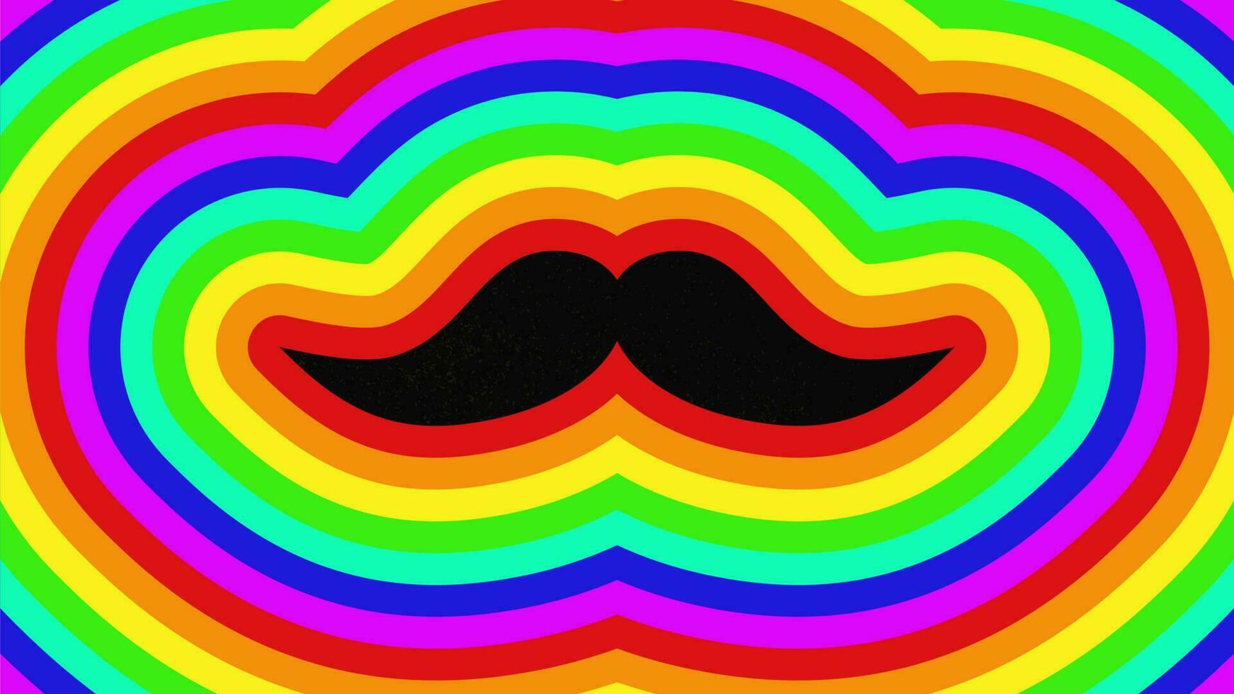 une moustache avec une palette de couleurs hipster pour un arrière-plan vintage des années 90, 80 ou 70 vecteur