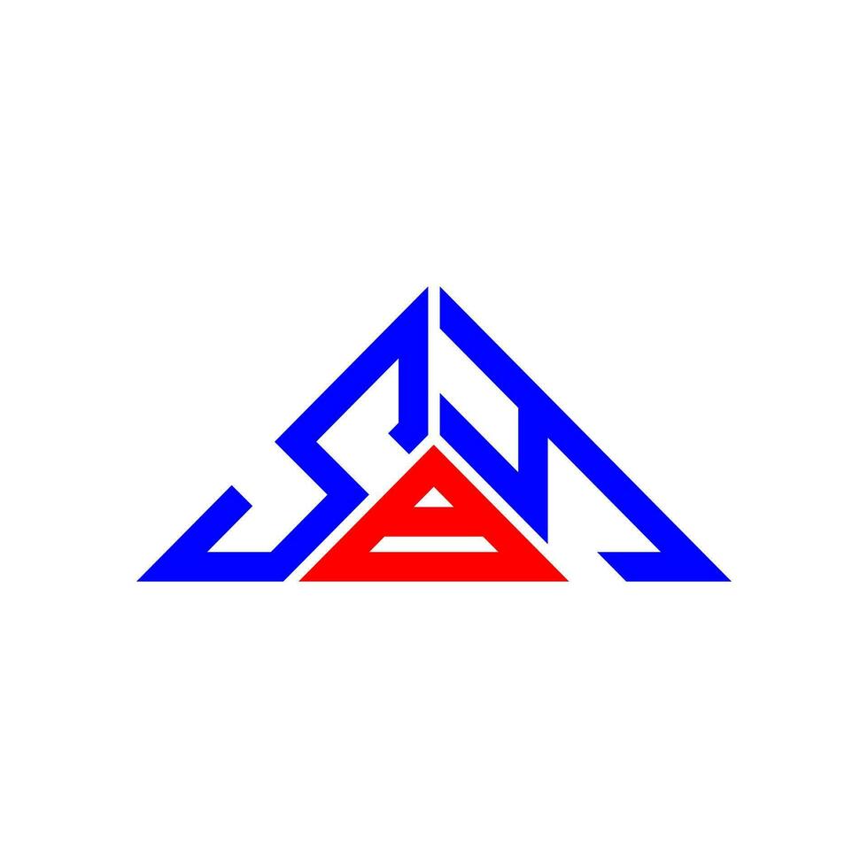 conception créative du logo de lettre sby avec graphique vectoriel, logo sby simple et moderne en forme de triangle. vecteur
