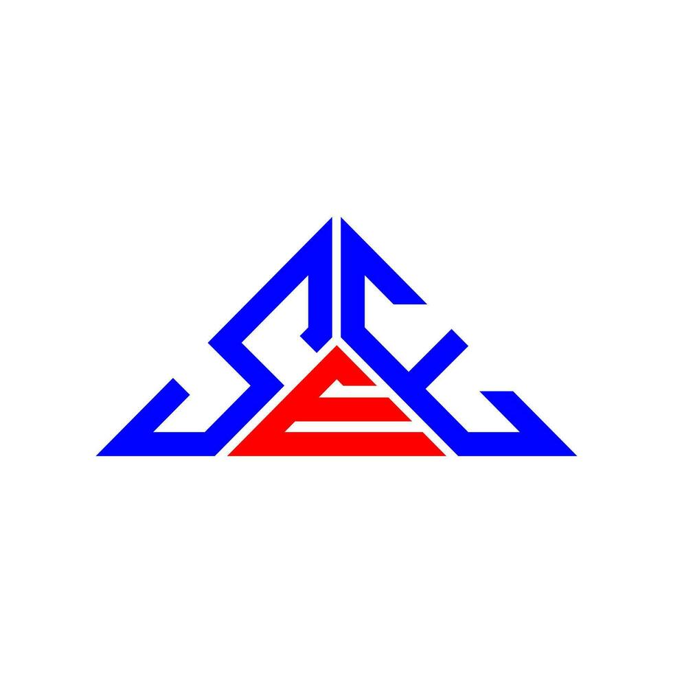 voir la conception créative du logo lettre avec graphique vectoriel, voir le logo simple et moderne en forme de triangle. vecteur