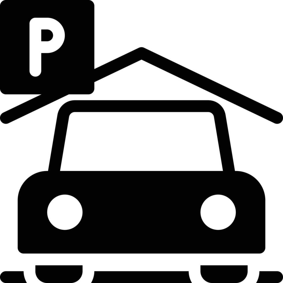 illustration vectorielle de parking sur fond.symboles de qualité premium.icônes vectorielles pour le concept et la conception graphique. vecteur
