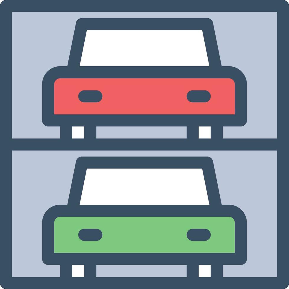 illustration vectorielle de parking sur fond.symboles de qualité premium.icônes vectorielles pour le concept et la conception graphique. vecteur