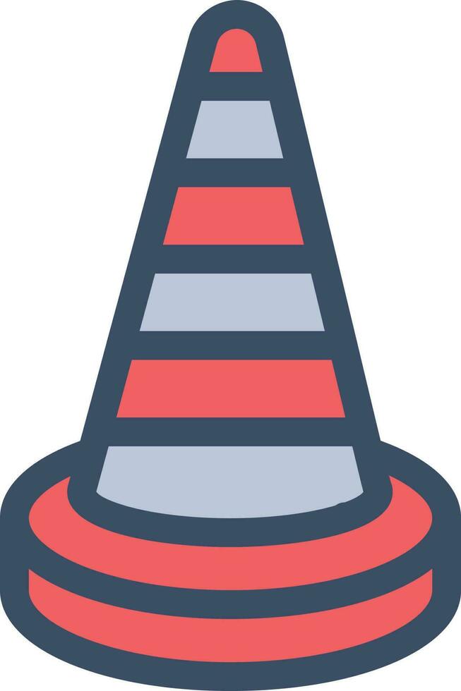 illustration vectorielle de cône sur un fond. symboles de qualité premium. icônes vectorielles pour le concept et la conception graphique. vecteur