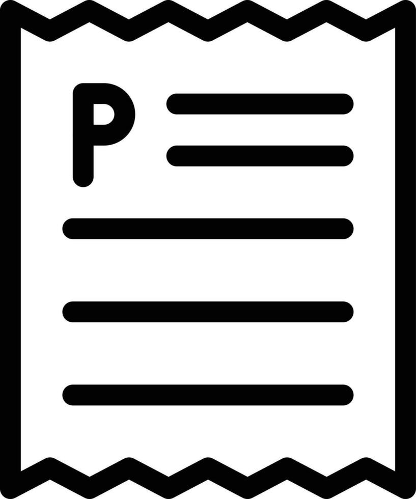 illustration vectorielle de papier de stationnement sur fond.symboles de qualité premium.icônes vectorielles pour le concept et la conception graphique. vecteur
