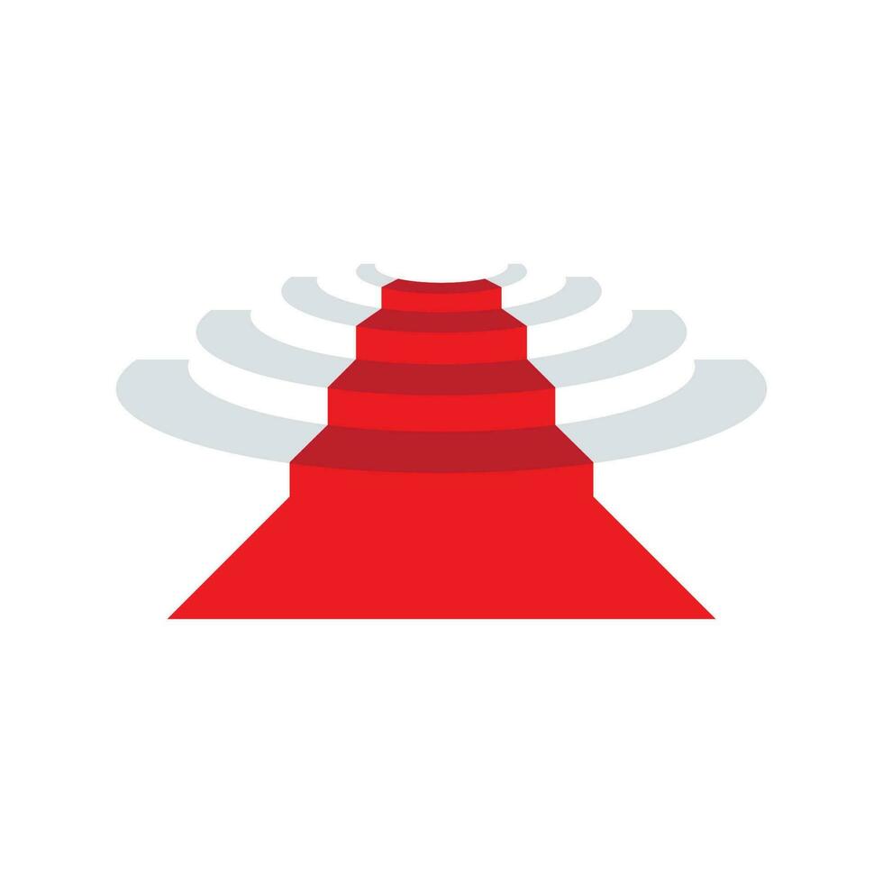 illustration de conception de vecteur de tapis rouge simple