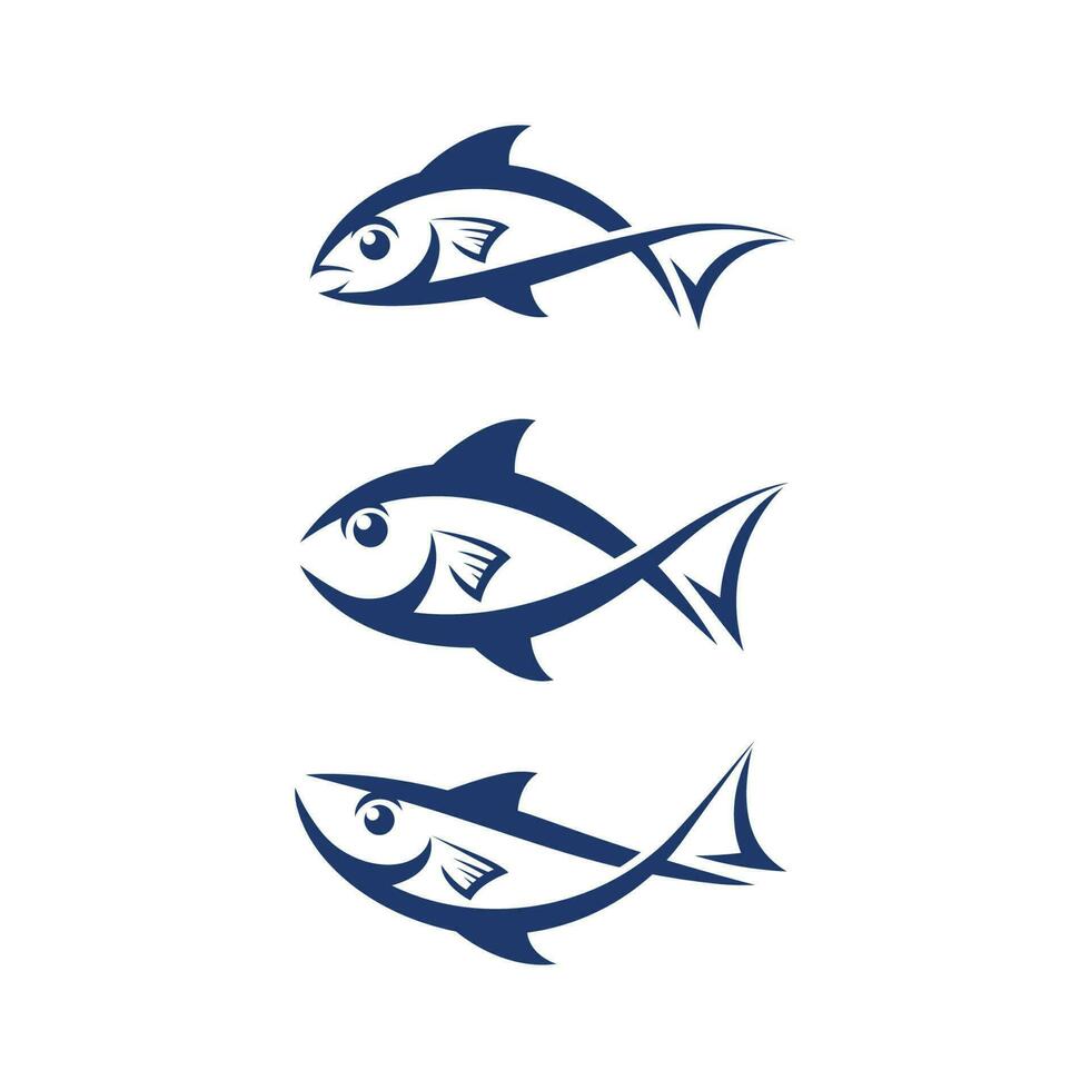 modèle de logo de poisson. symbole de vecteur créatif