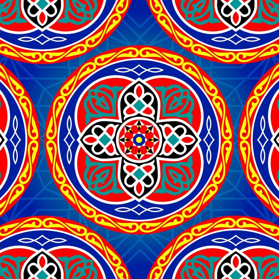 modèle d'illustration vectorielle bleu de tissu de tente de ramadan vecteur