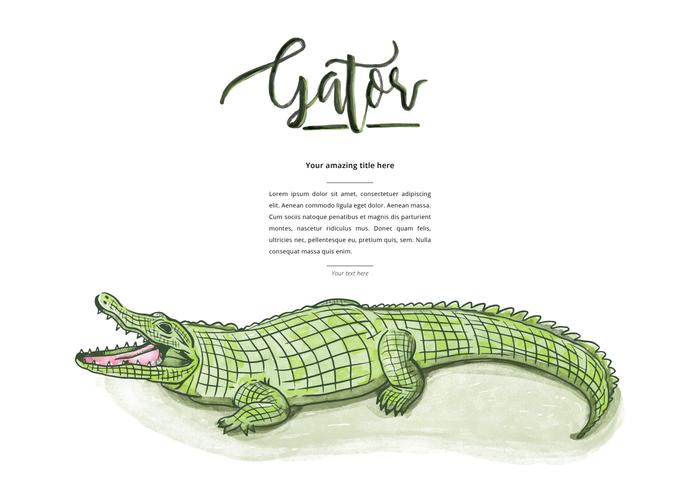 Fond d'écran libre de Gator vecteur