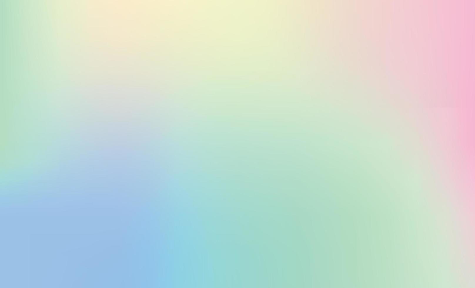 fond de vecteur de gradation de couleur, disposition horizontale. conception abstraite de toile de fond à effet pastel doux, style futuriste tendance à saturation dramatique. mélange de couleurs bleu, vert, crème, maille dégradée rose.