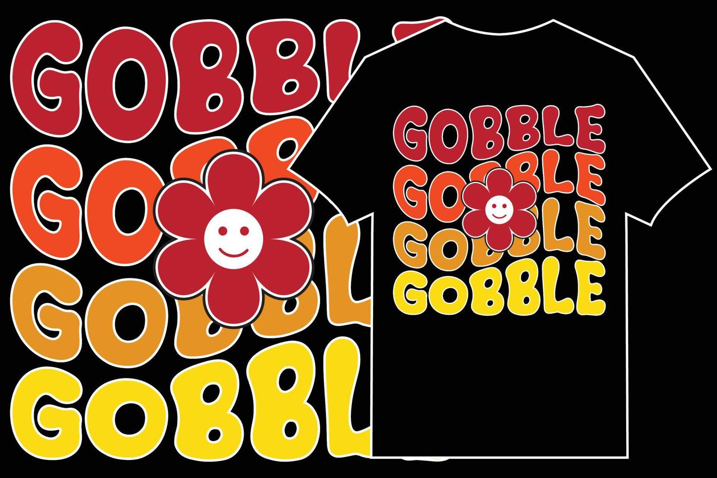 vecteur de t-shirt typographique de thanksgiving.