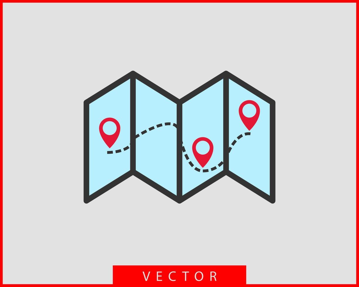 icônes de la carte. pointeur de marqueur. icône de vecteur d'emplacement de broche. symbole de navigation gps.