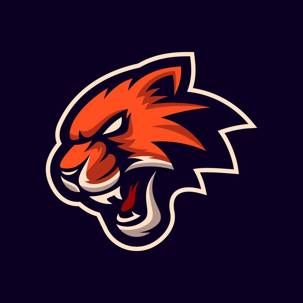 conceptions de logo esport mascotte léopard jaguar en colère vecteur