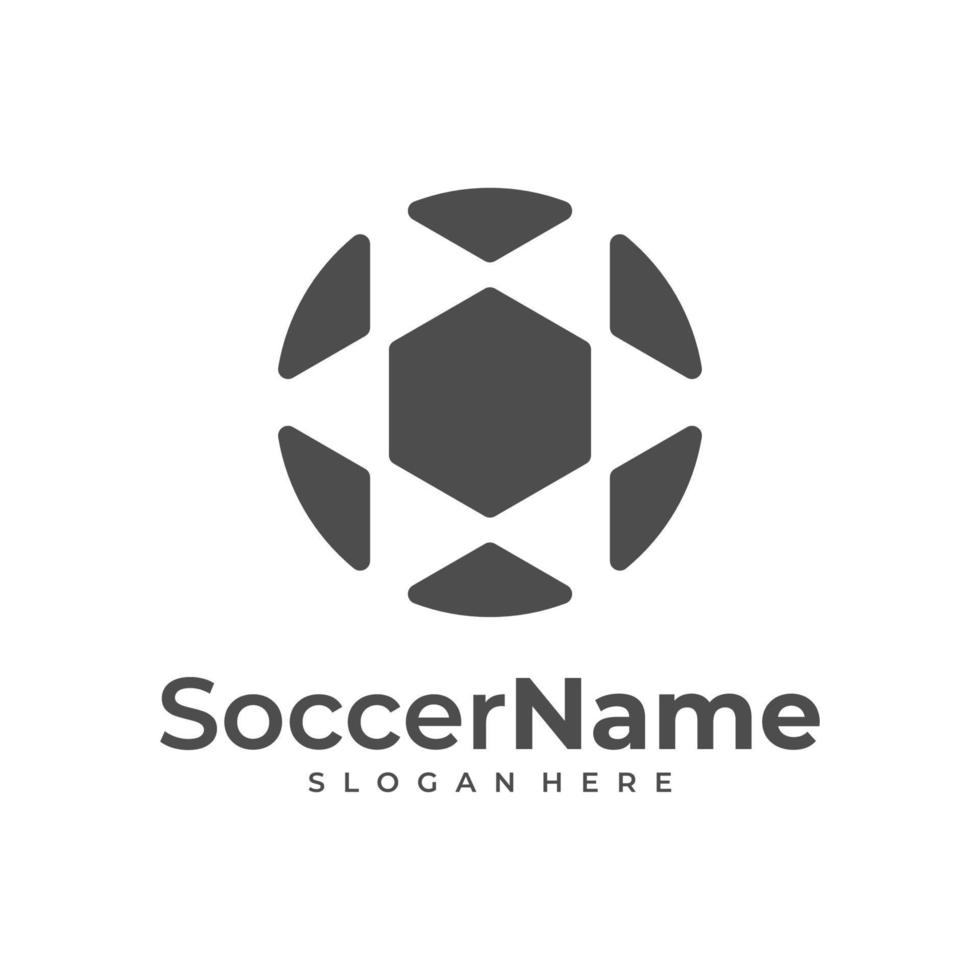 modèle de logo de football moderne, vecteur de conception de logo de football