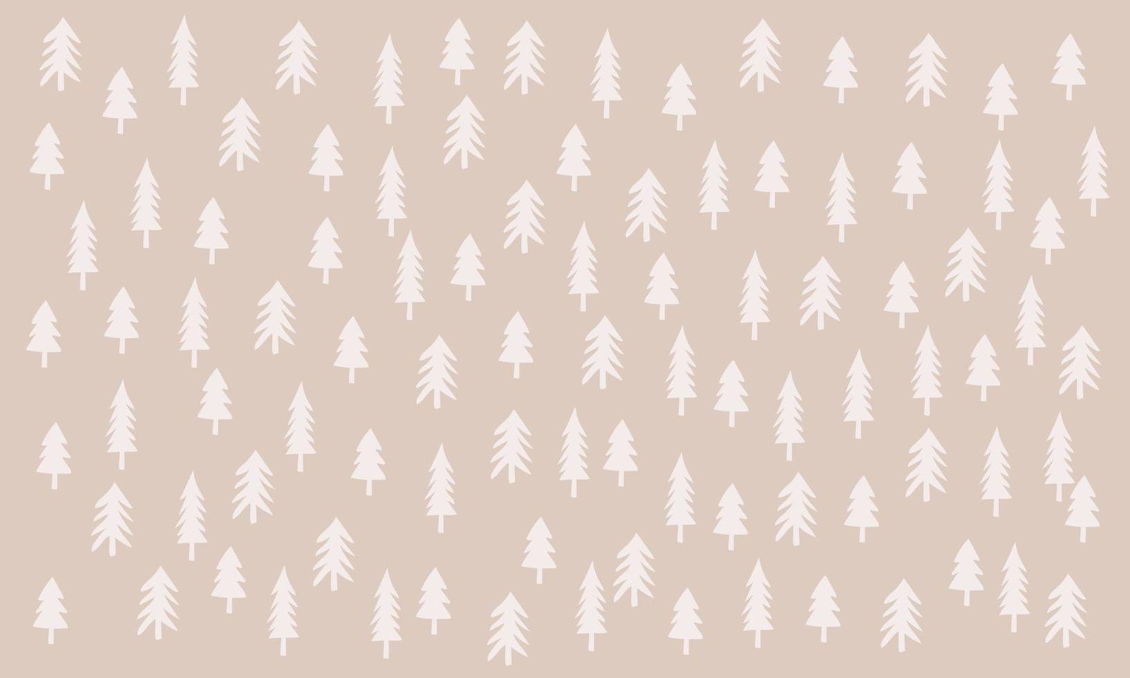 fond d'hiver à la mode avec des arbres. carte de voeux de vacances. conception conceptuelle moderne. vecteur