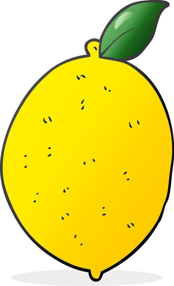doodle personnage dessin animé citron vecteur