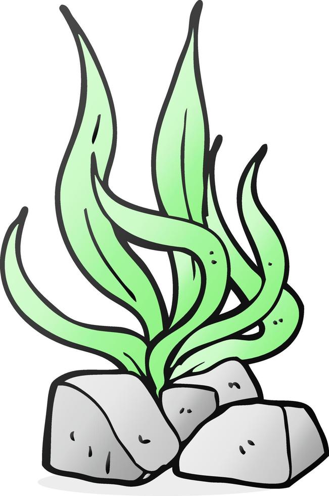 doodle personnage dessin animé algues vecteur