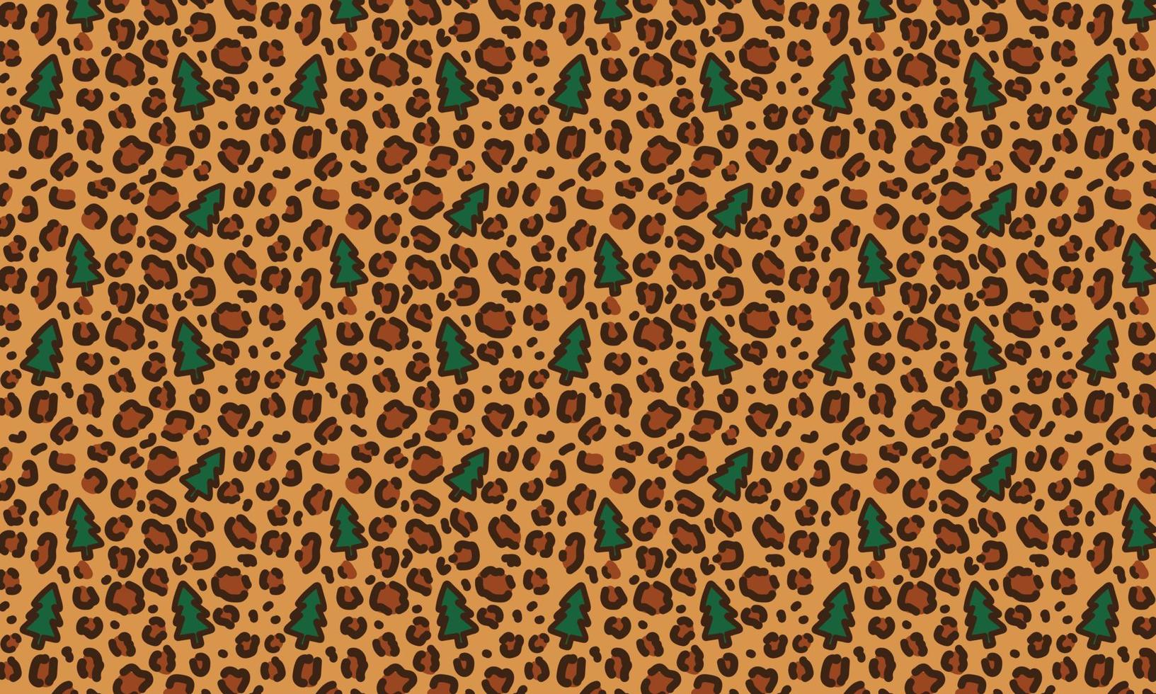 abstrait drôle noël peau de léopard motifs vectoriels sans couture. fond d'hiver tendance. pour les arts muraux, la conception de la vente de noël, l'espace libre. vecteur