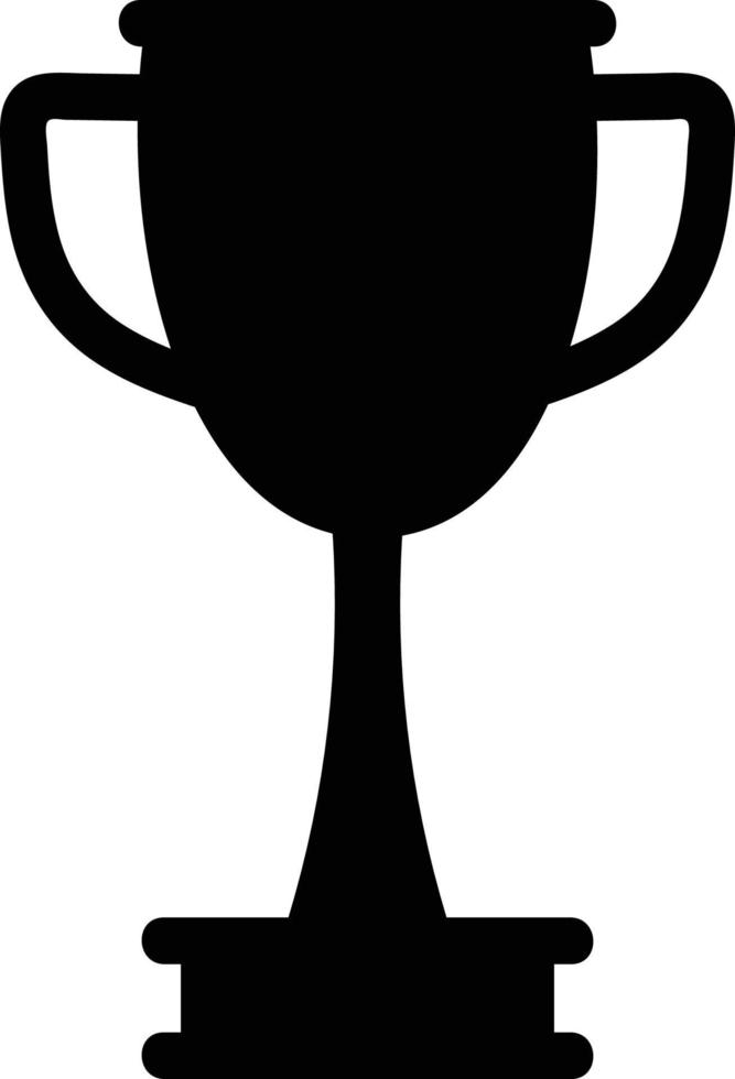 icône de trophée gagnant dessiné à la main vecteur